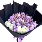 Букет из клубники Темная звезда